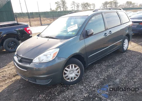2005 Toyota Sienna Le z USA, uszkodzony, nr VIN 5TDZA23C25S223957